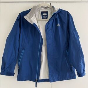 REI Kids M Blue Rainier Raincoat